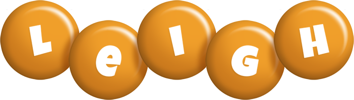 Leigh candy-orange logo