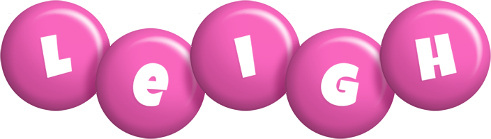 Leigh candy-pink logo