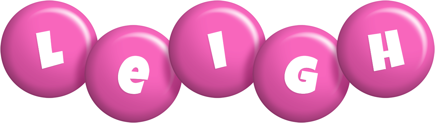 Leigh candy-pink logo