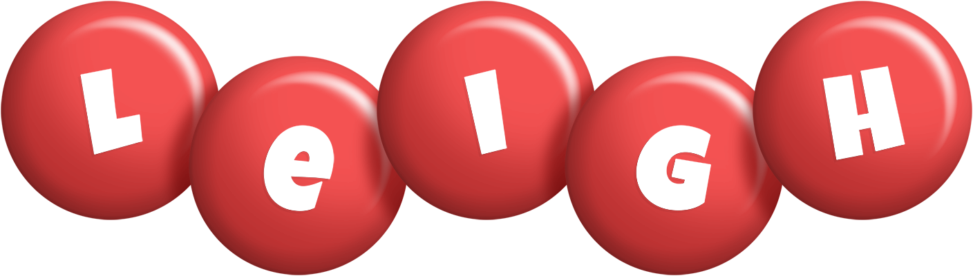 Leigh candy-red logo