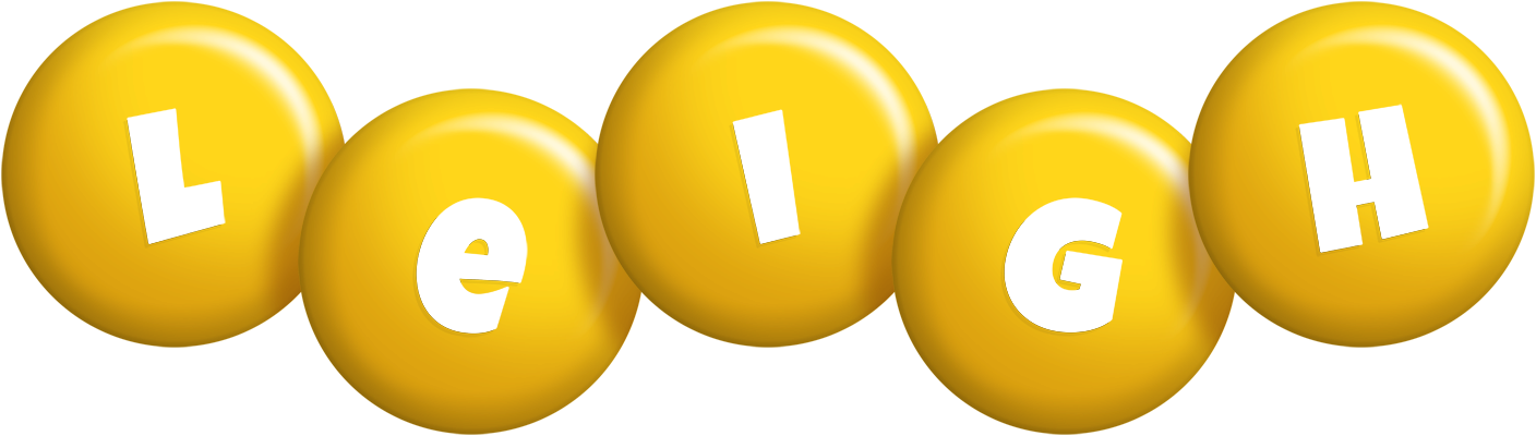 Leigh candy-yellow logo