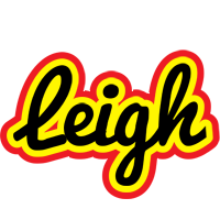 Leigh flaming logo