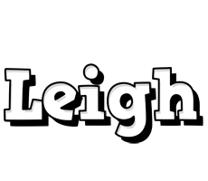 Leigh snowing logo
