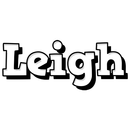 Leigh snowing logo