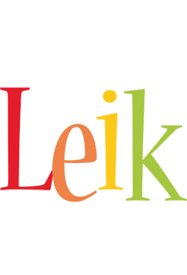 Leik birthday logo