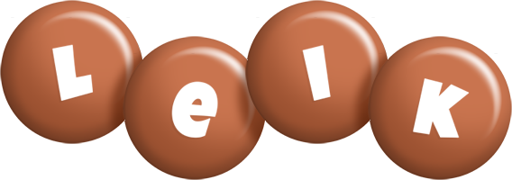 Leik candy-brown logo