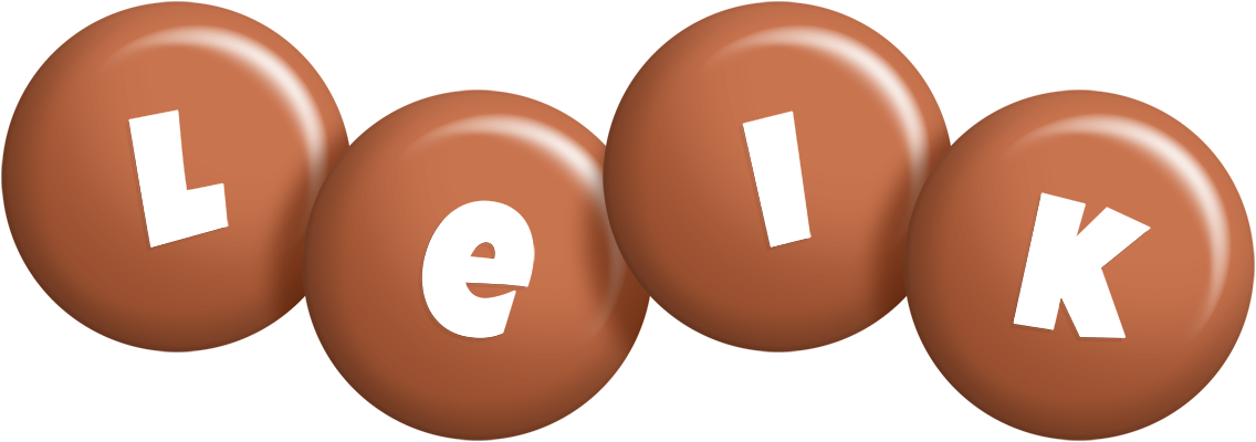 Leik candy-brown logo
