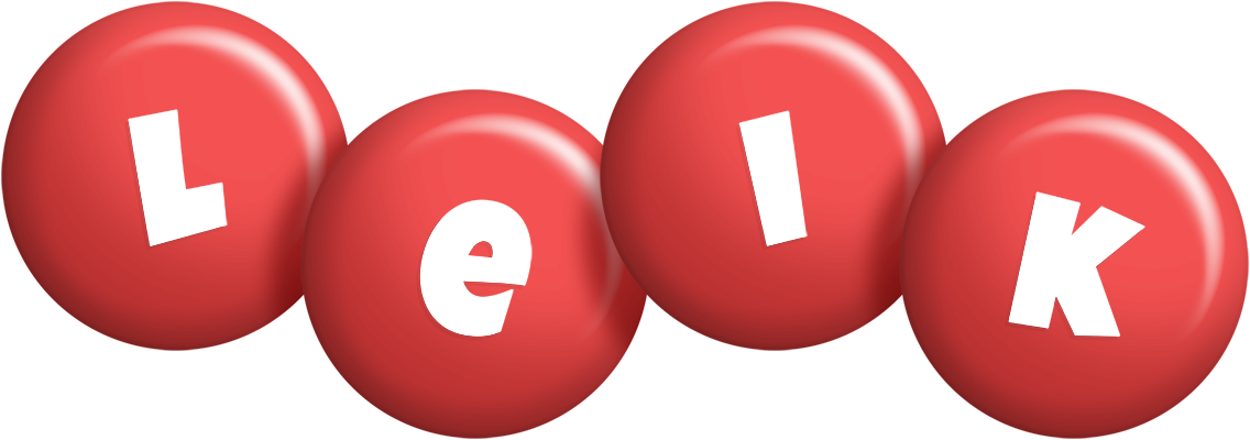 Leik candy-red logo