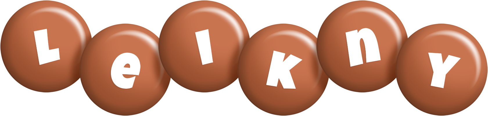 Leikny candy-brown logo