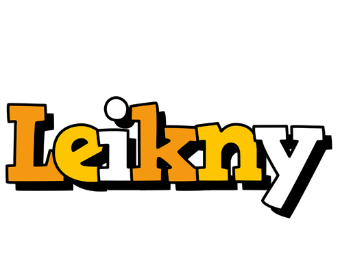 Leikny cartoon logo