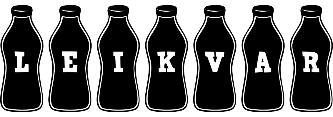 Leikvar bottle logo