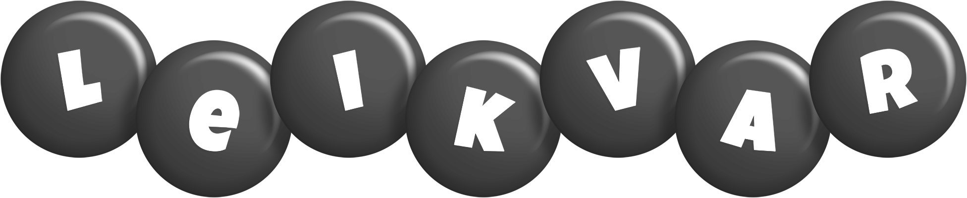 Leikvar candy-black logo