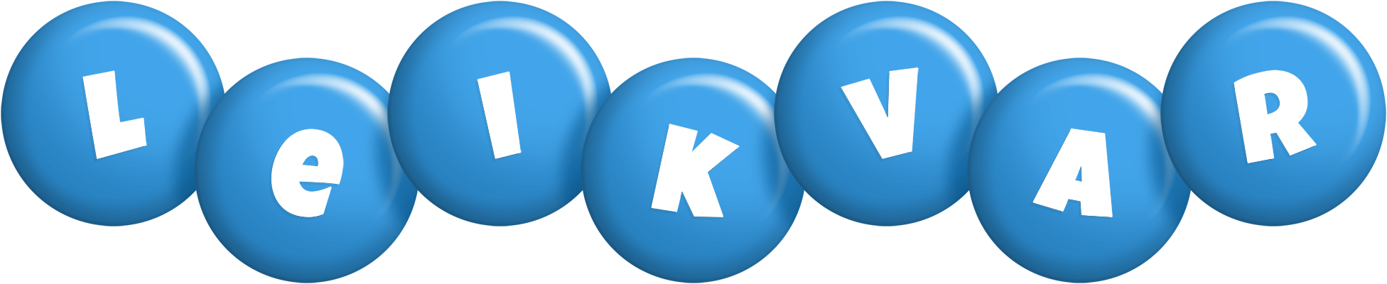 Leikvar candy-blue logo