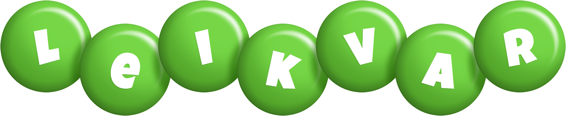 Leikvar candy-green logo
