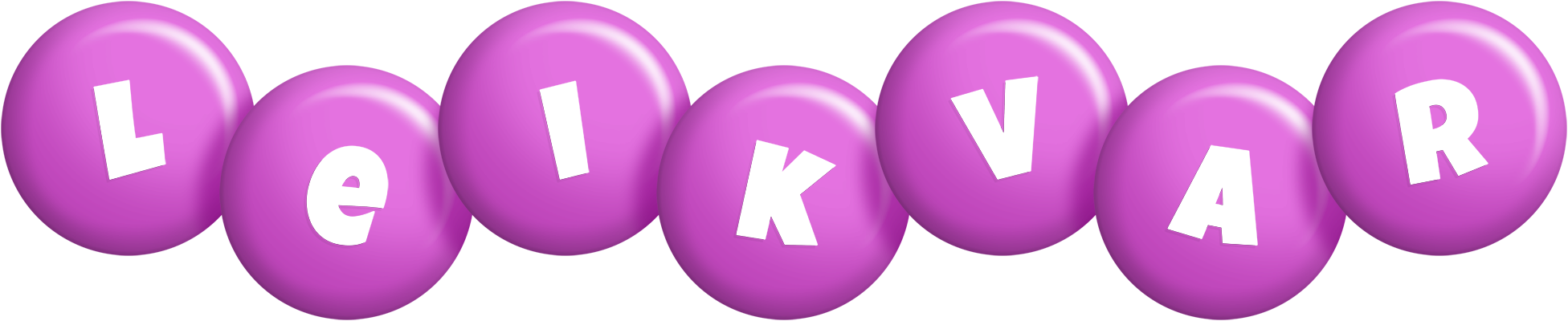 Leikvar candy-purple logo