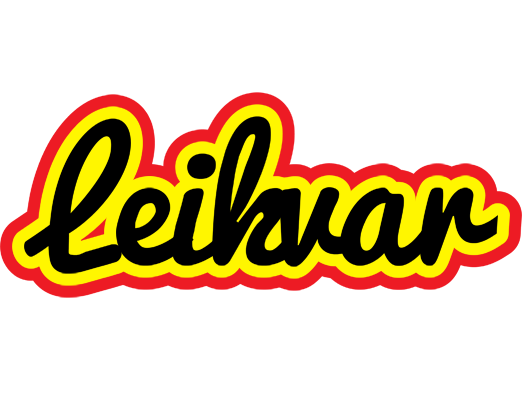 Leikvar flaming logo