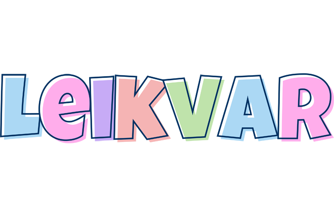 Leikvar pastel logo