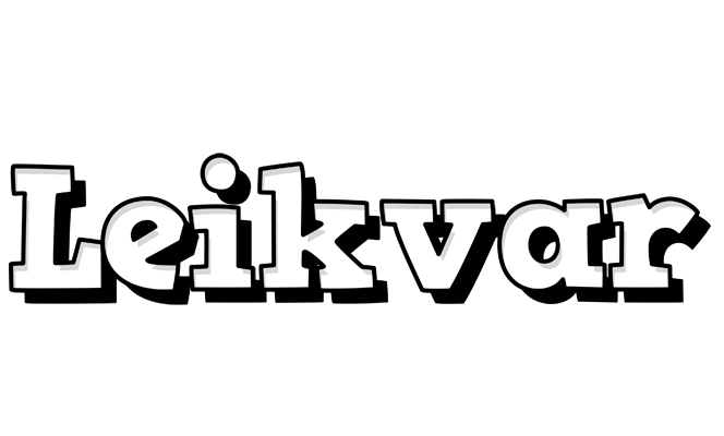 Leikvar snowing logo