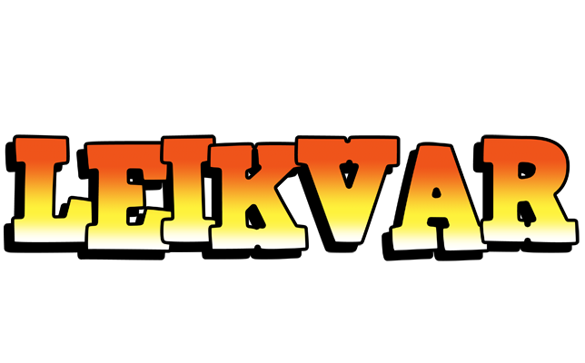 Leikvar sunset logo