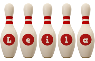Leila bowling-pin logo