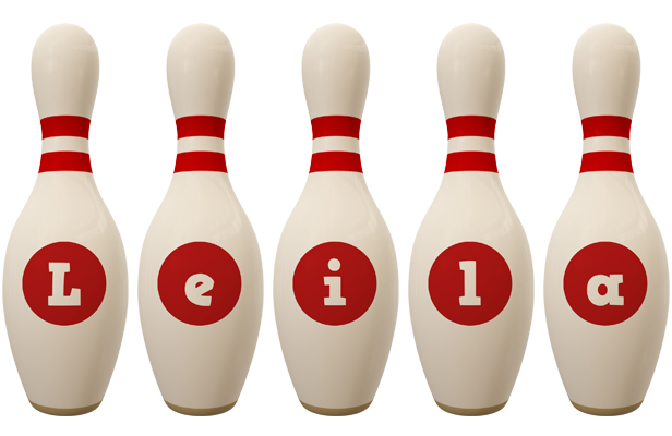 Leila bowling-pin logo