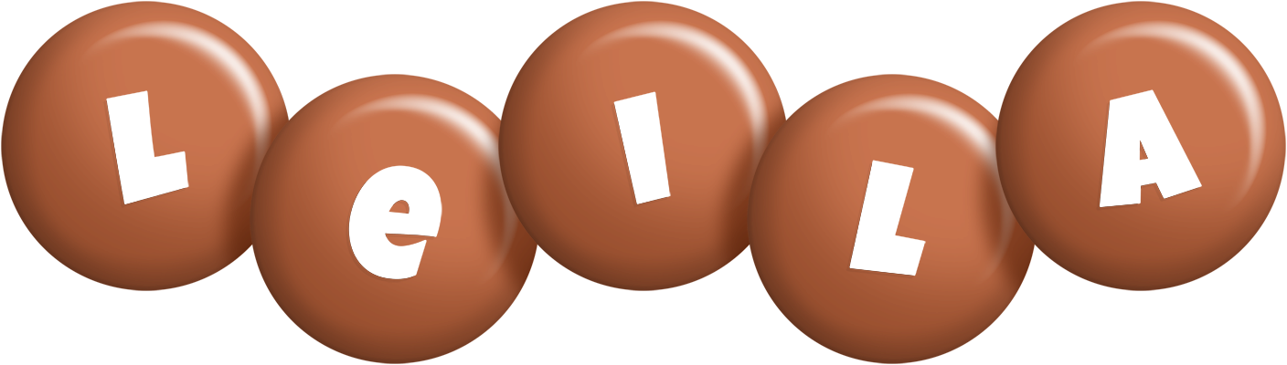 Leila candy-brown logo