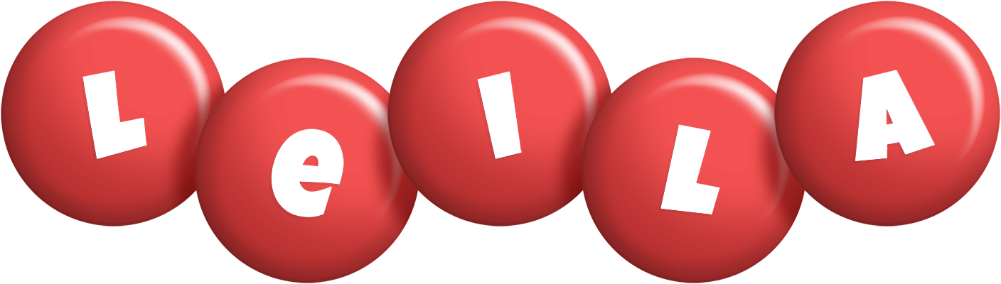 Leila candy-red logo