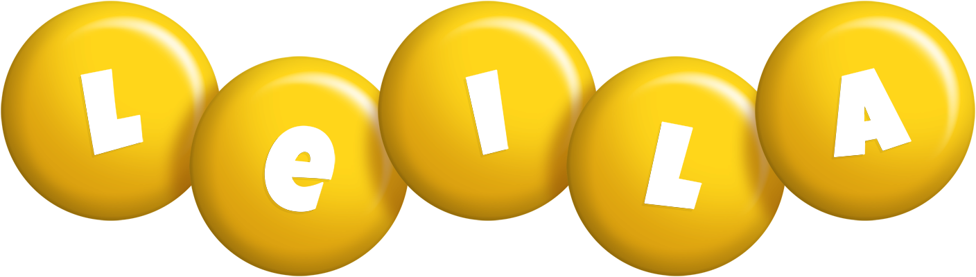 Leila candy-yellow logo