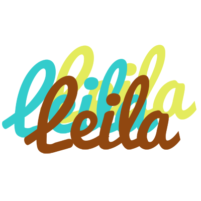 Leila cupcake logo