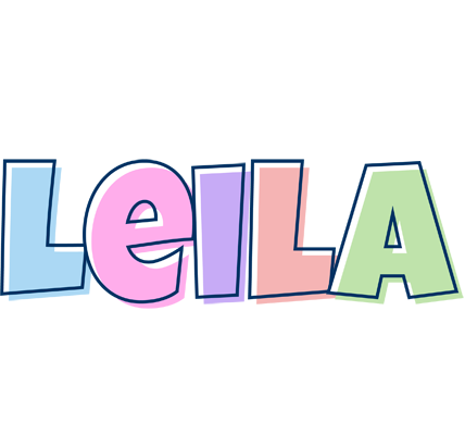 Leila pastel logo