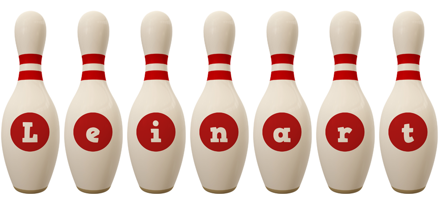 Leinart bowling-pin logo