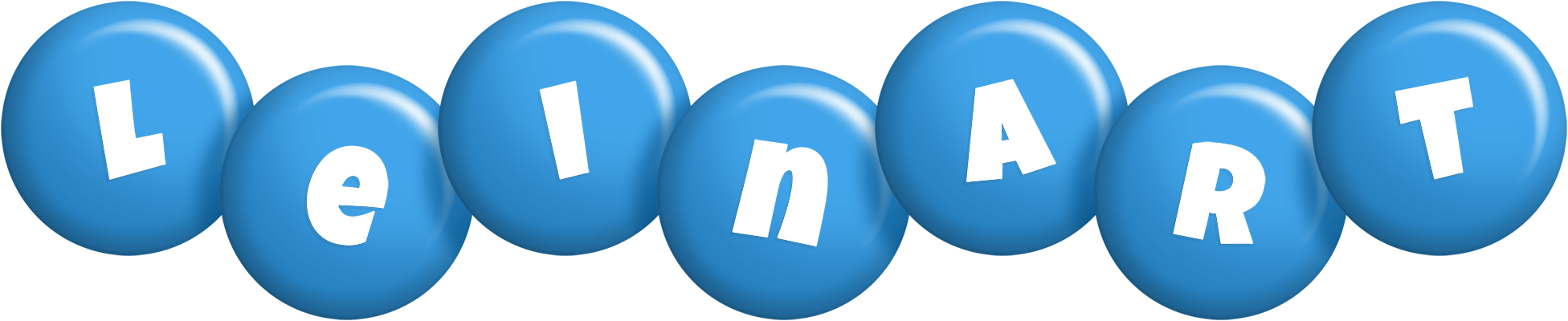 Leinart candy-blue logo