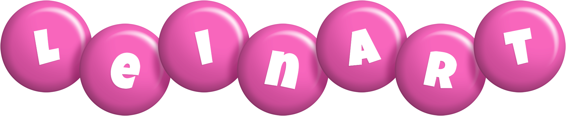 Leinart candy-pink logo