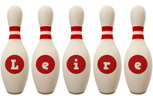 Leire bowling-pin logo