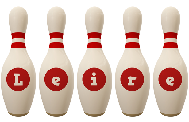 Leire bowling-pin logo