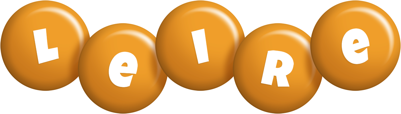 Leire candy-orange logo