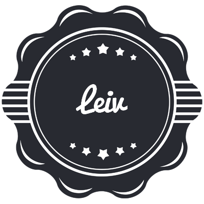 Leiv badge logo