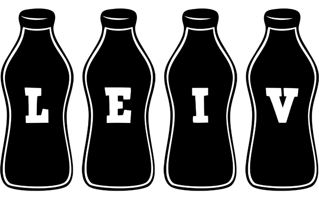 Leiv bottle logo