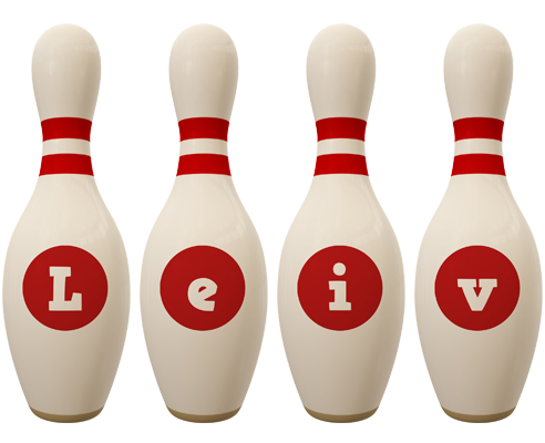 Leiv bowling-pin logo