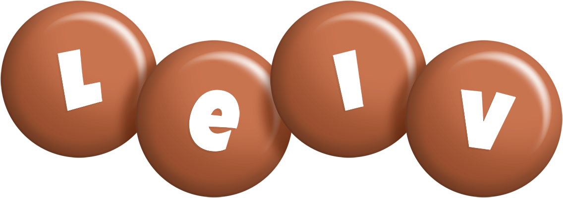 Leiv candy-brown logo