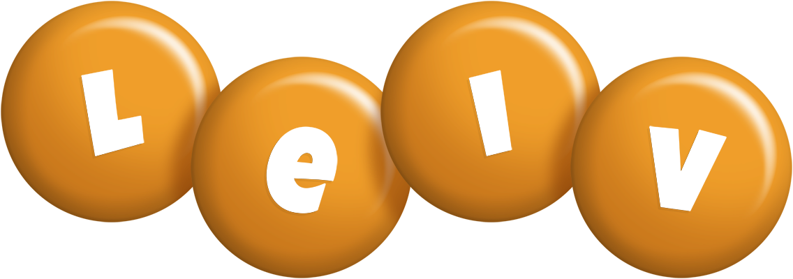 Leiv candy-orange logo
