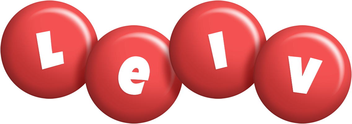 Leiv candy-red logo