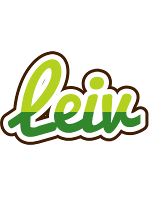 Leiv golfing logo