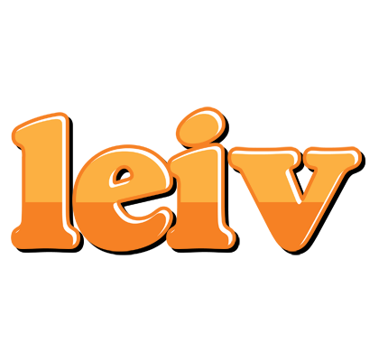 Leiv orange logo