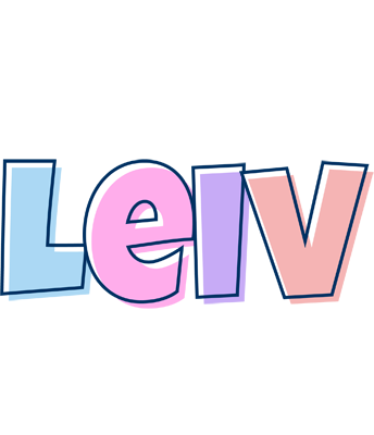 Leiv pastel logo