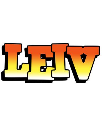 Leiv sunset logo