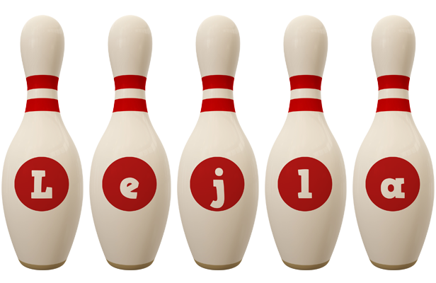 Lejla bowling-pin logo