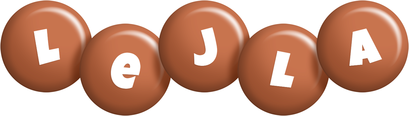 Lejla candy-brown logo