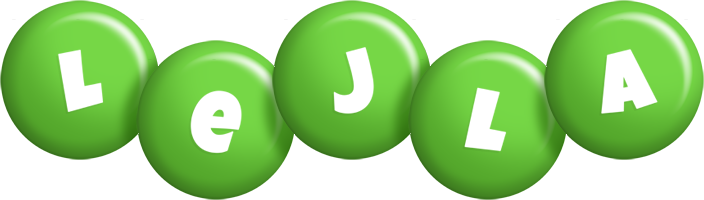 Lejla candy-green logo