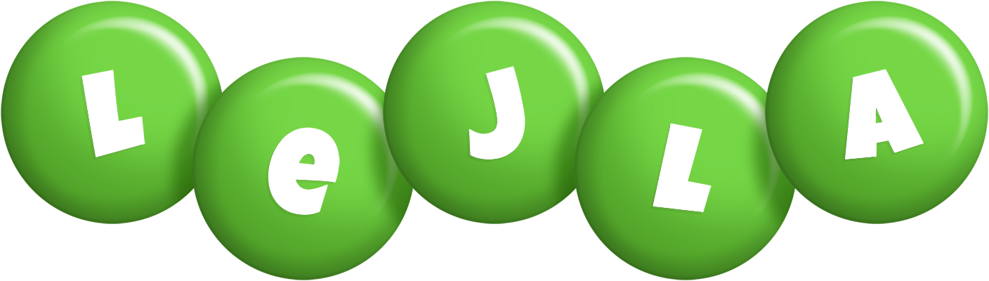 Lejla candy-green logo